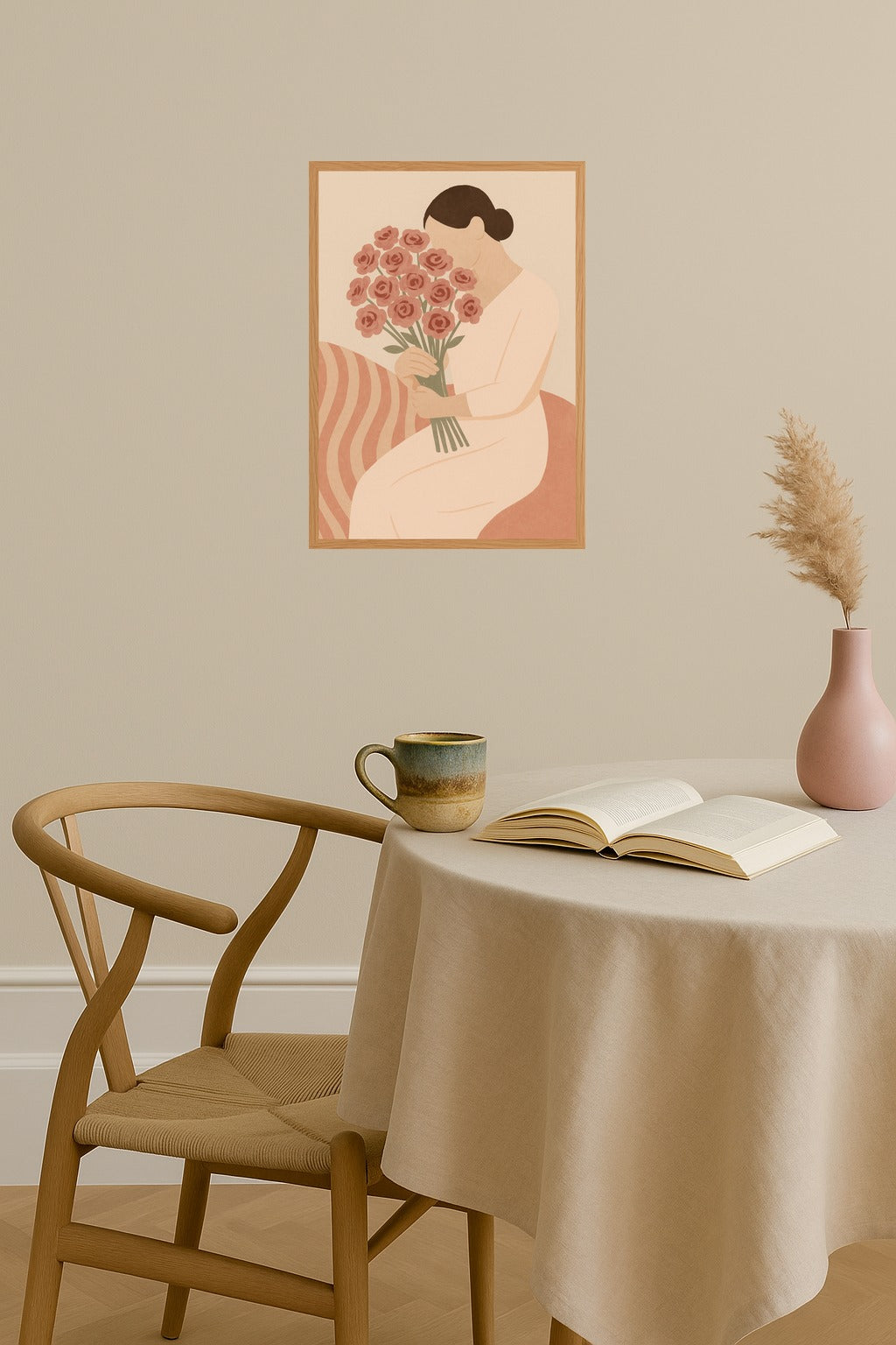 Poster mockup - Single poster in Nordic interior