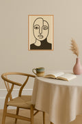Poster mockup - Single poster in Nordic interior