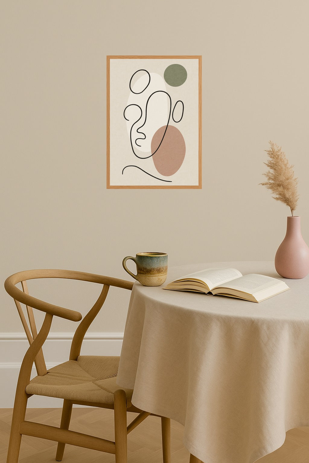 Poster mockup - Single poster in Nordic interior