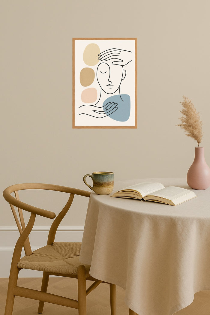 Poster mockup - Single poster in Nordic interior