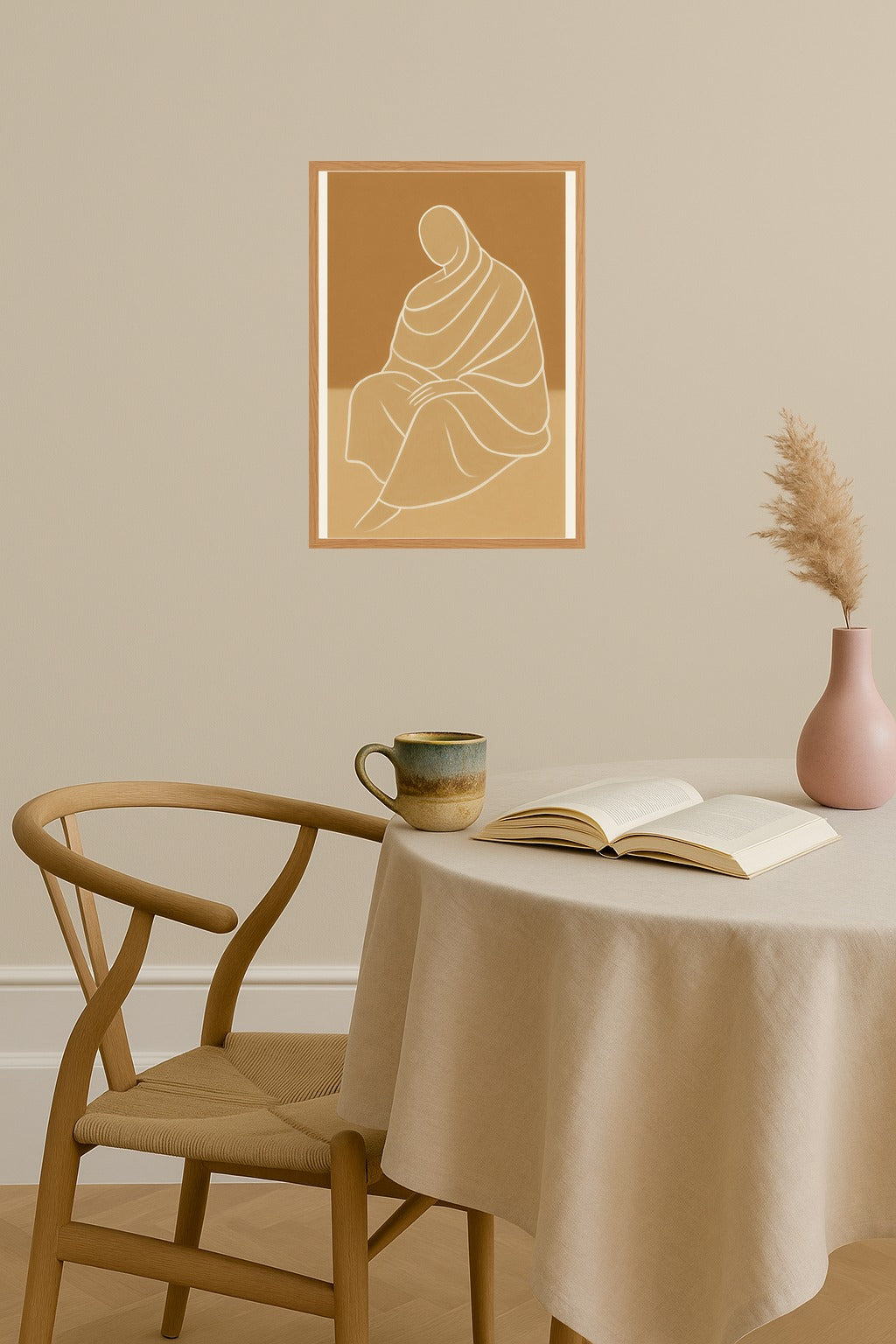 Poster mockup - Single poster in Nordic interior