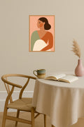Poster mockup - Single poster in Nordic interior