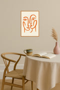 Poster mockup - Single poster in Nordic interior