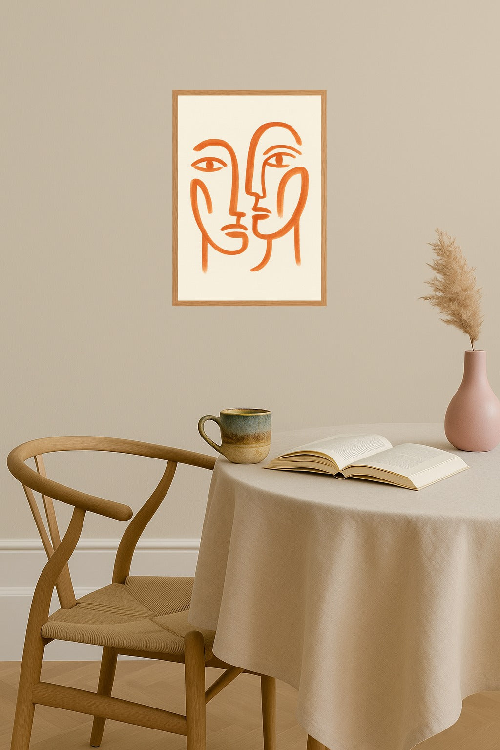 Poster mockup - Single poster in Nordic interior