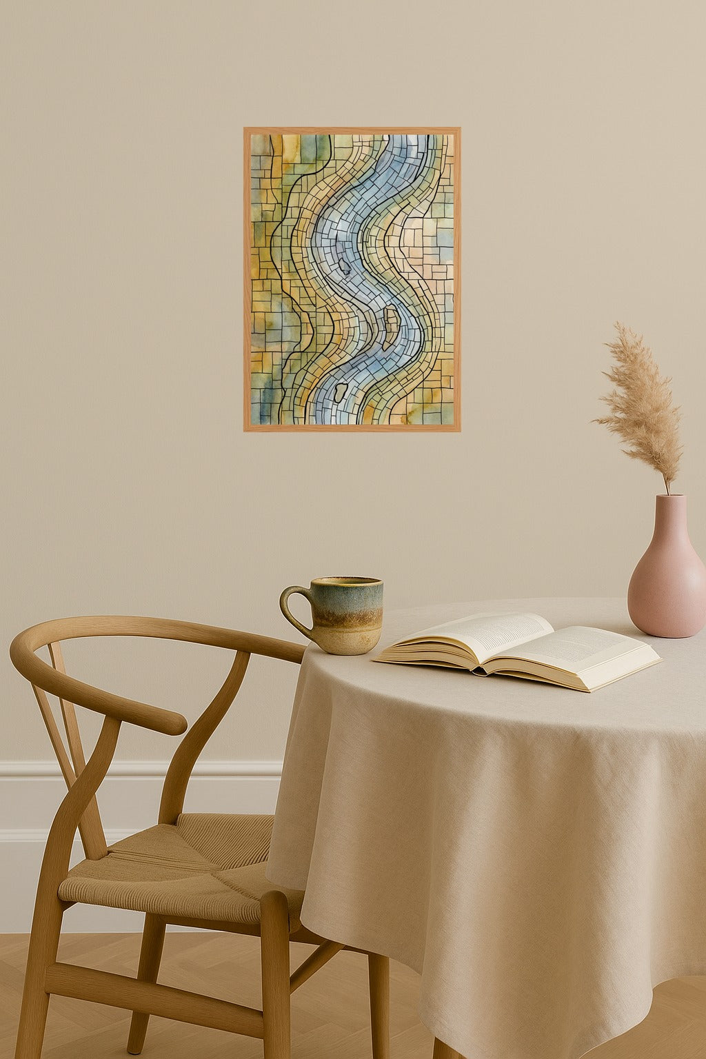 Poster mockup - Single poster in Nordic interior