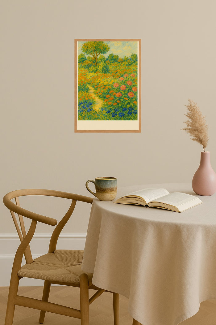 Poster mockup - Single poster in Nordic interior