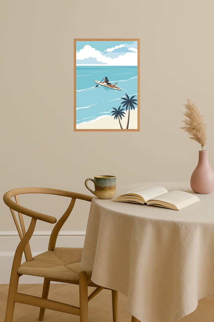 Poster mockup - Single poster in Nordic interior