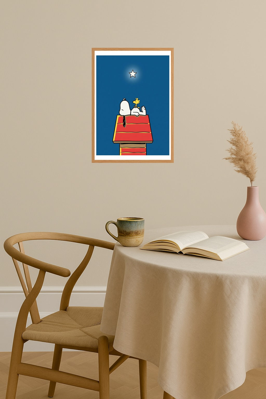 Poster mockup - Single poster in Nordic interior