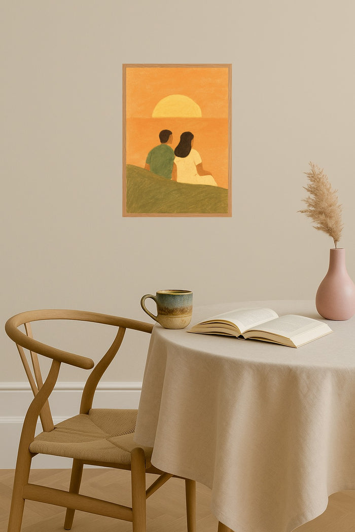 Poster mockup - Single poster in Nordic interior