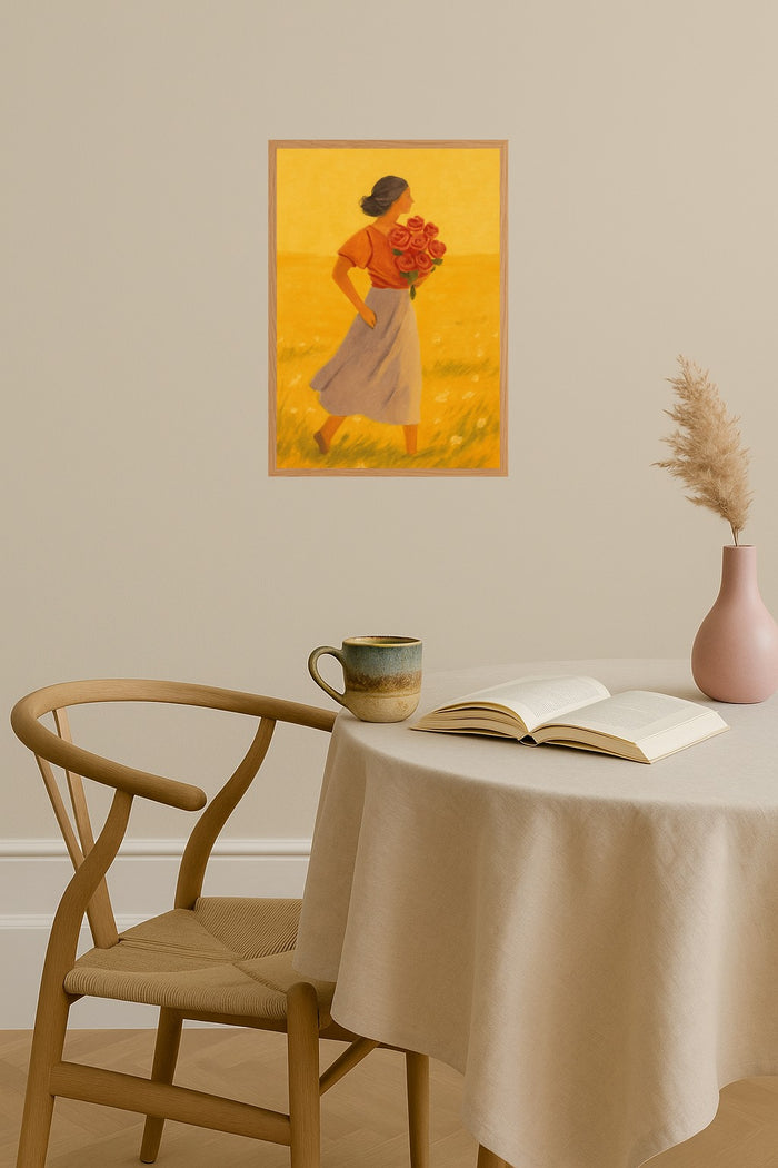 Poster mockup - Single poster in Nordic interior