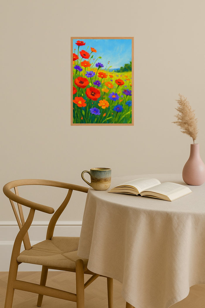 Poster mockup - Single poster in Nordic interior