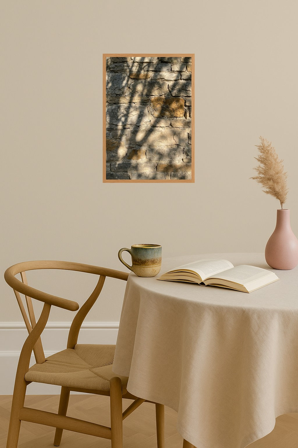Poster mockup - Single poster in Nordic interior