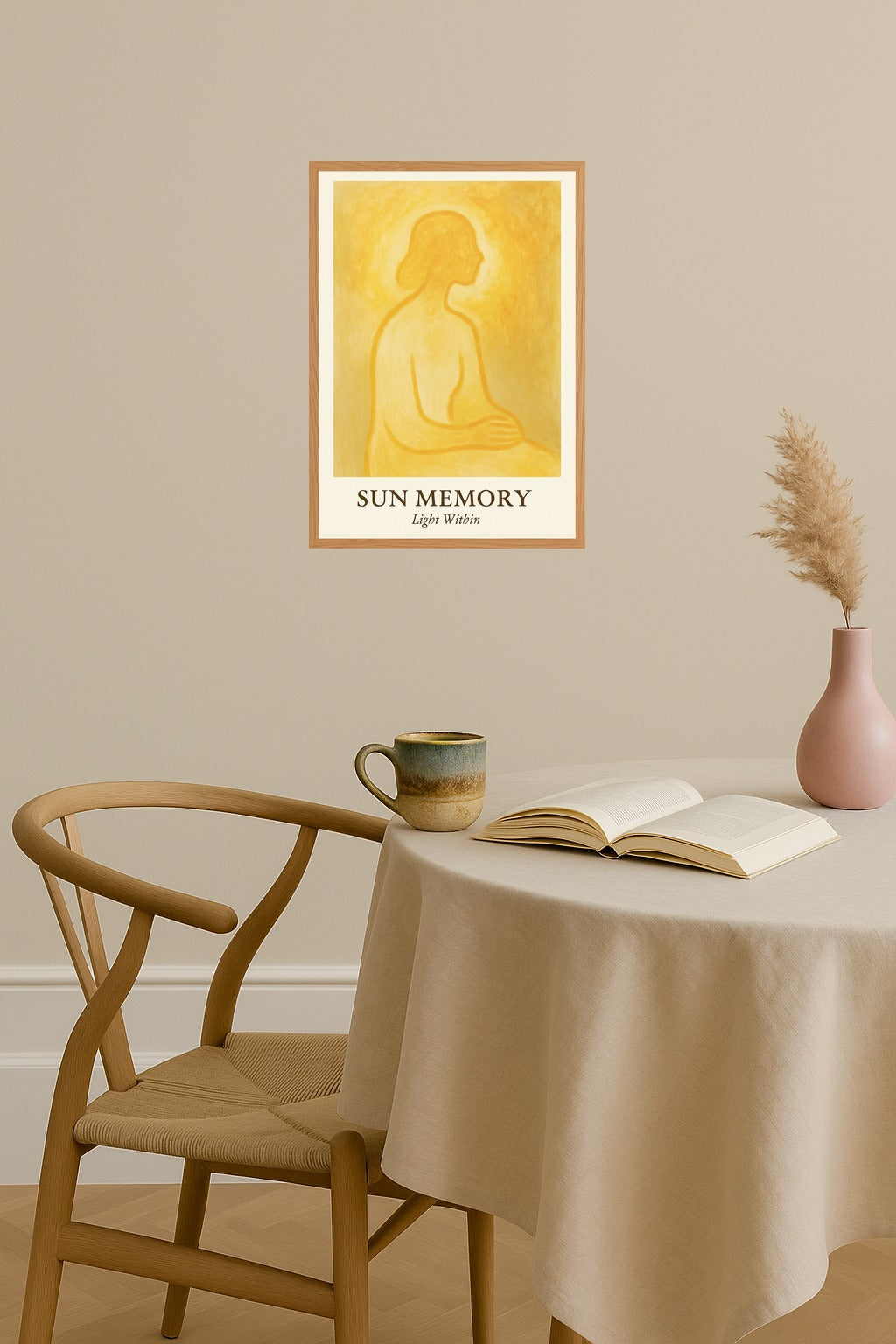 Poster mockup - Single poster in Nordic interior