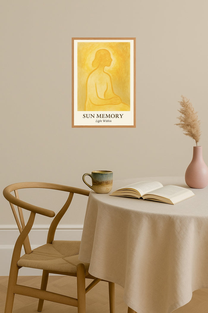 Poster mockup - Single poster in Nordic interior