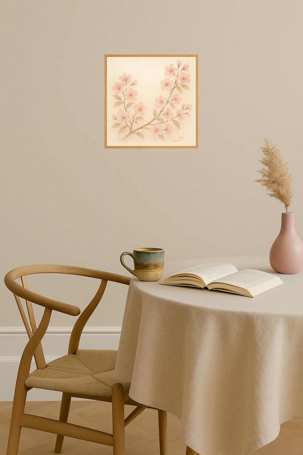 Poster mockup - Single poster in Nordic interior