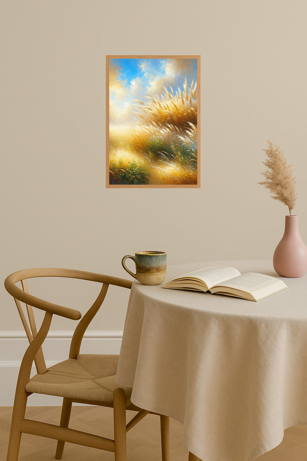 Poster mockup - Single poster in Nordic interior