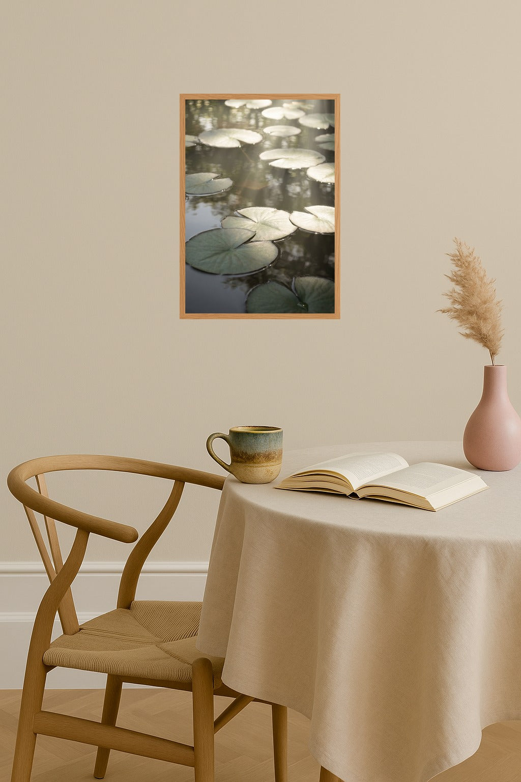 Poster mockup - Single poster in Nordic interior