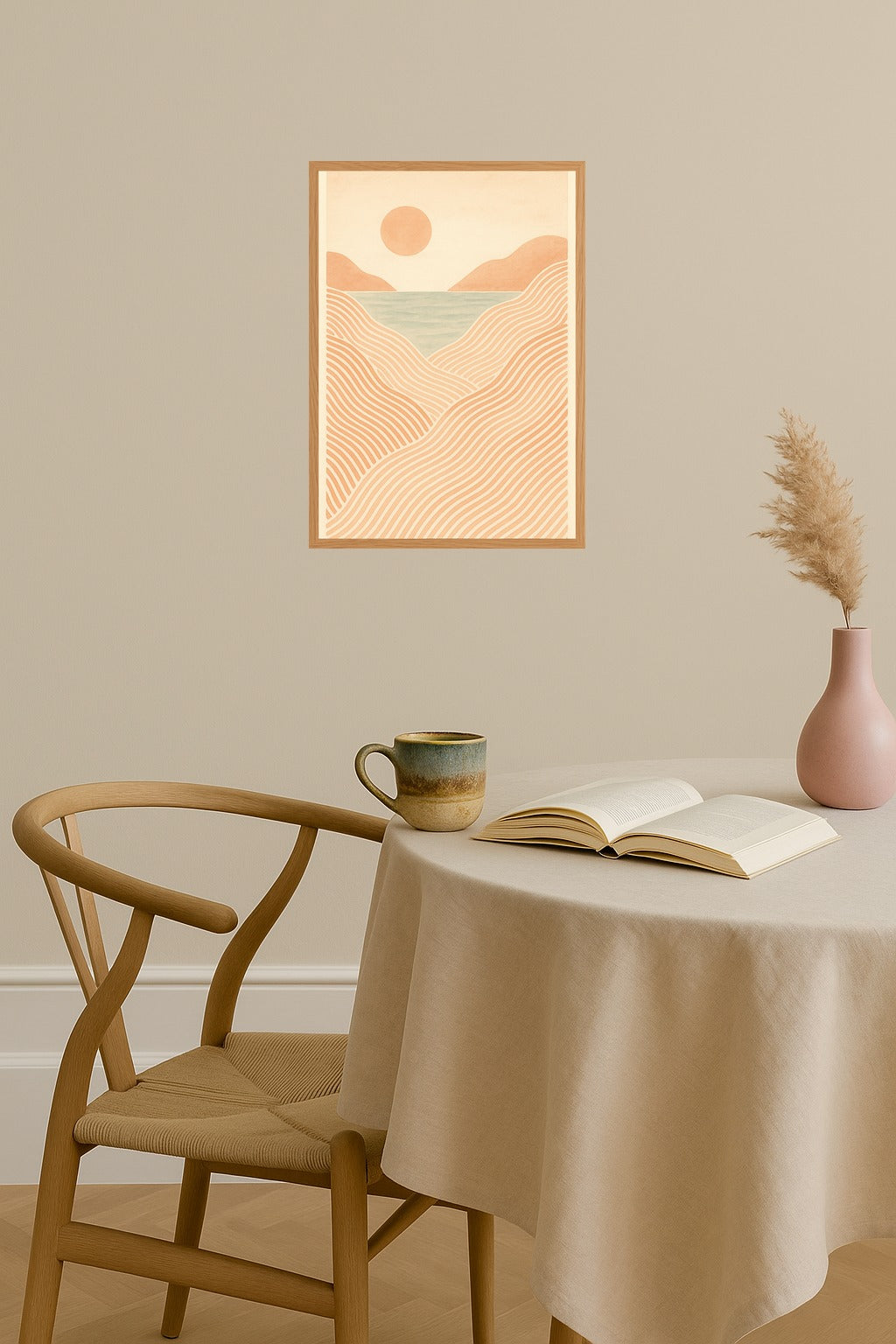Poster mockup - Single poster in Nordic interior