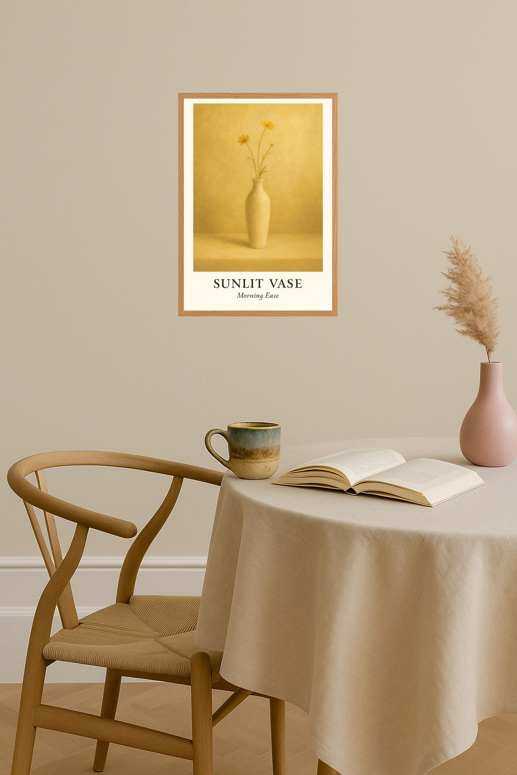 Poster mockup - Single poster in Nordic interior