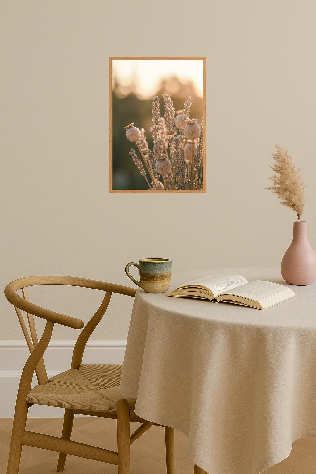 Poster mockup - Single poster in Nordic interior