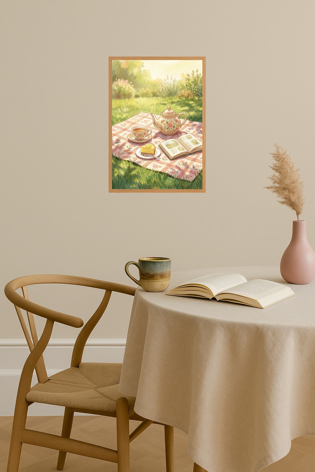 Poster mockup - Single poster in Nordic interior