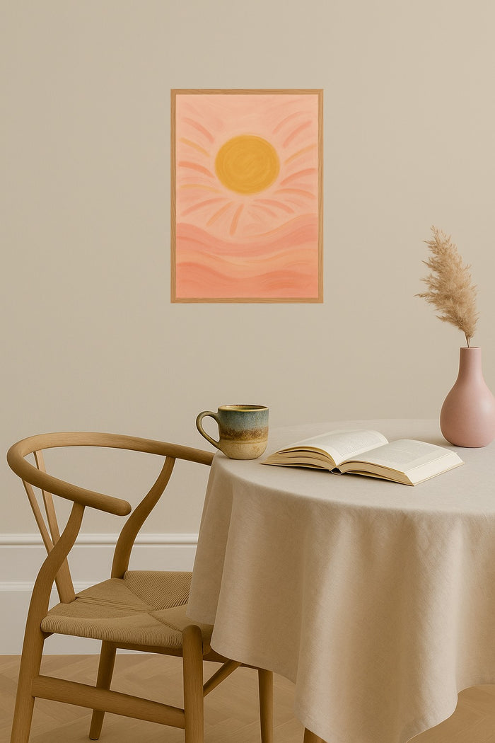 Poster mockup - Single poster in Nordic interior