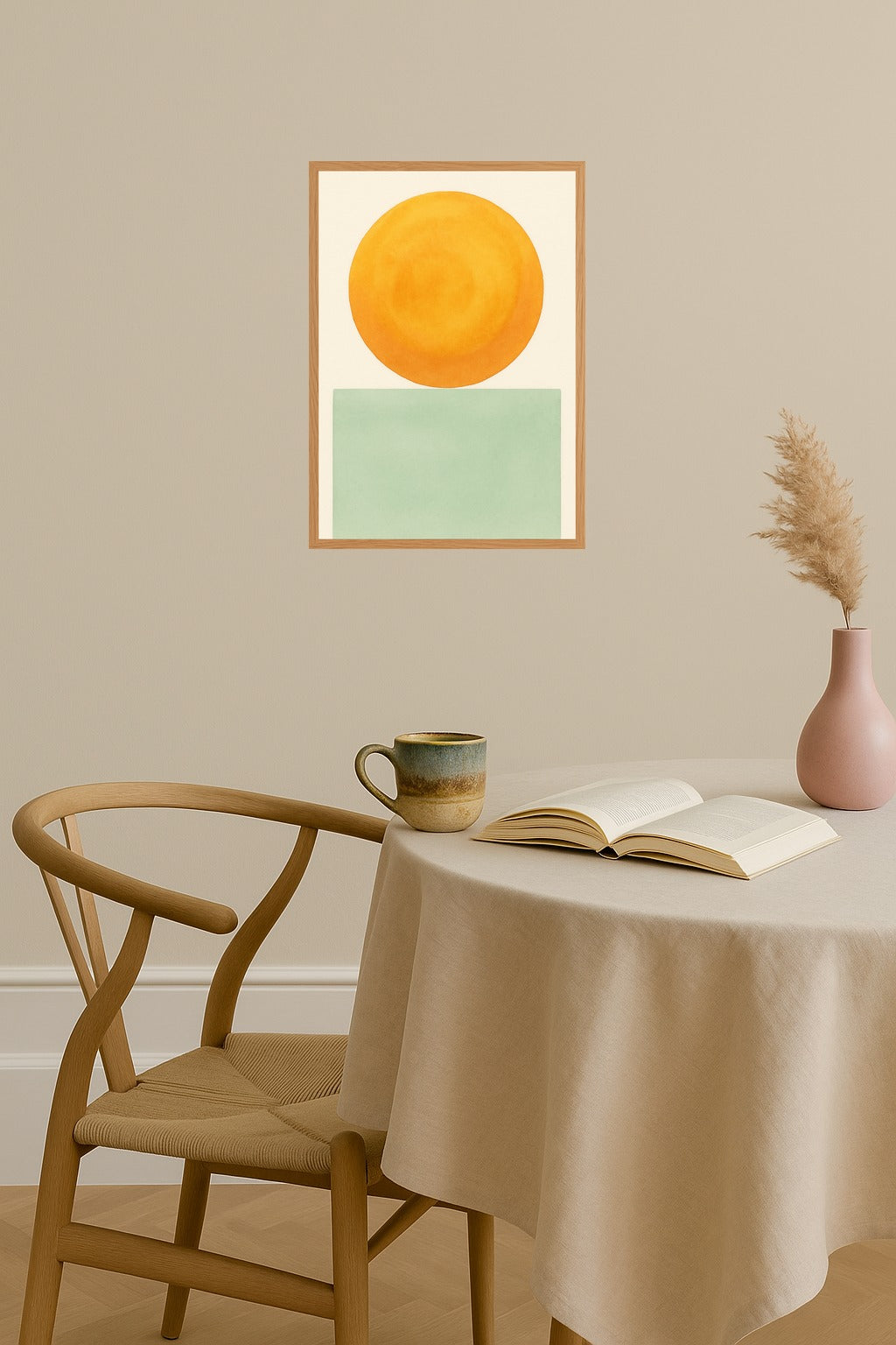 Poster mockup - Single poster in Nordic interior