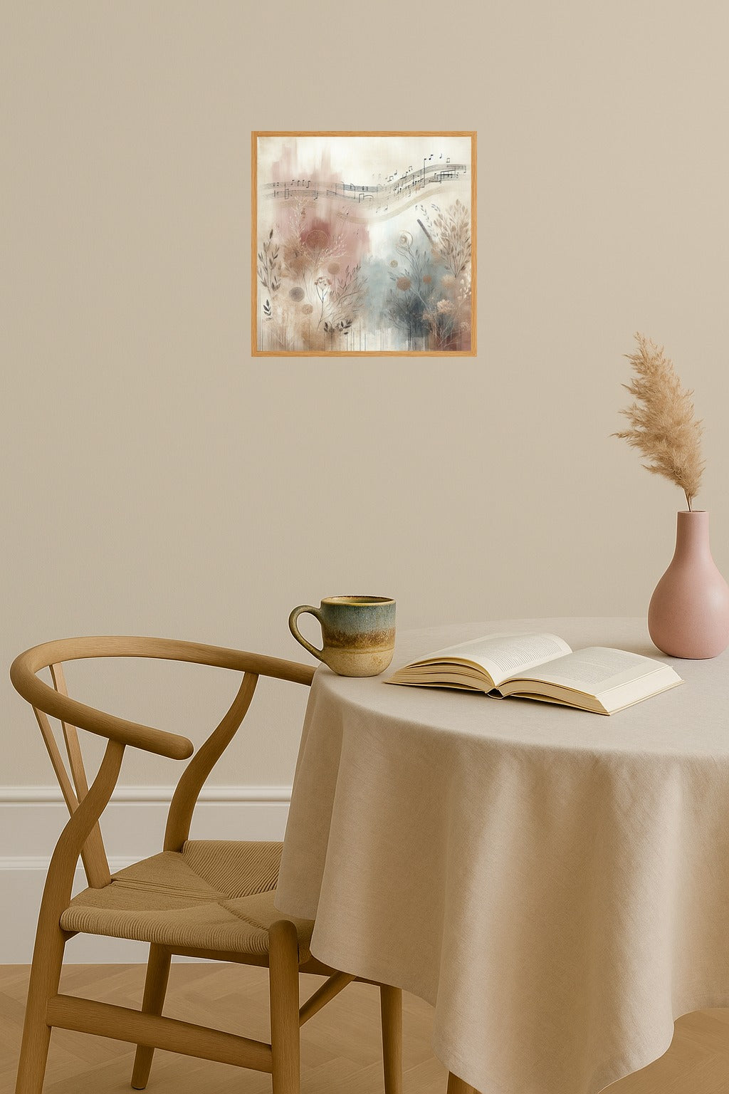 Poster mockup - Single poster in Nordic interior