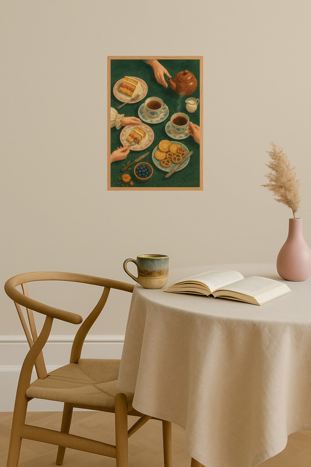 Poster mockup - Single poster in Nordic interior