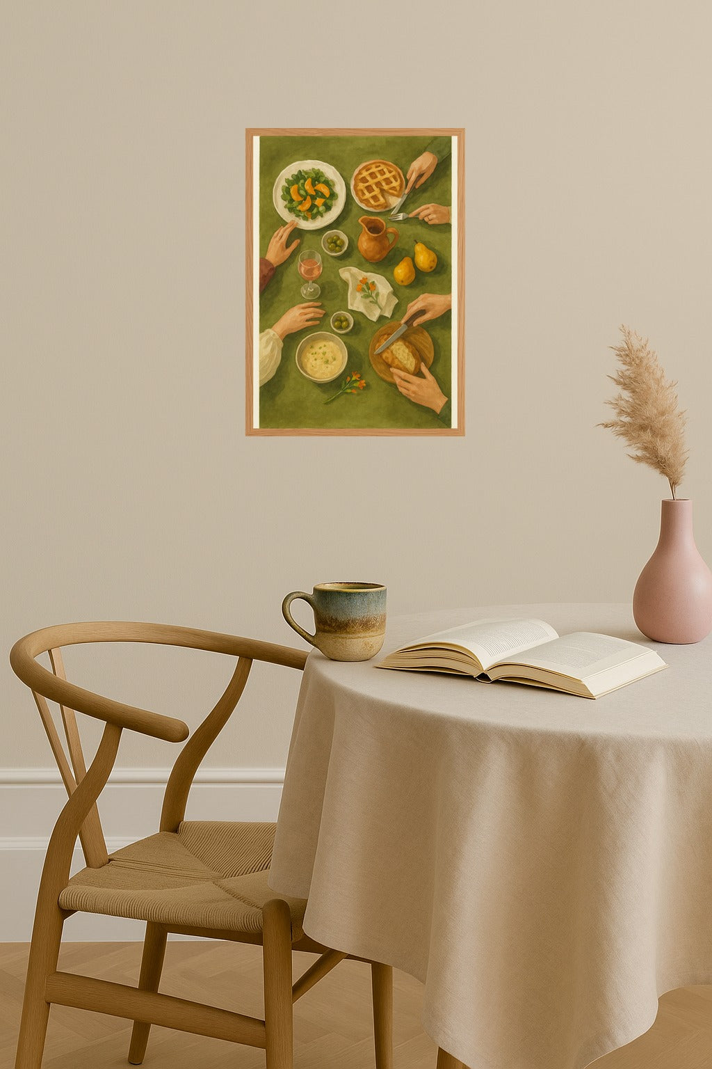 Poster mockup - Single poster in Nordic interior