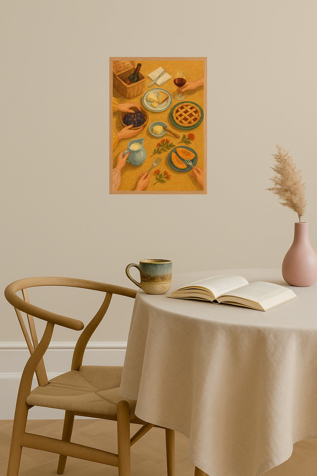 Poster mockup - Single poster in Nordic interior