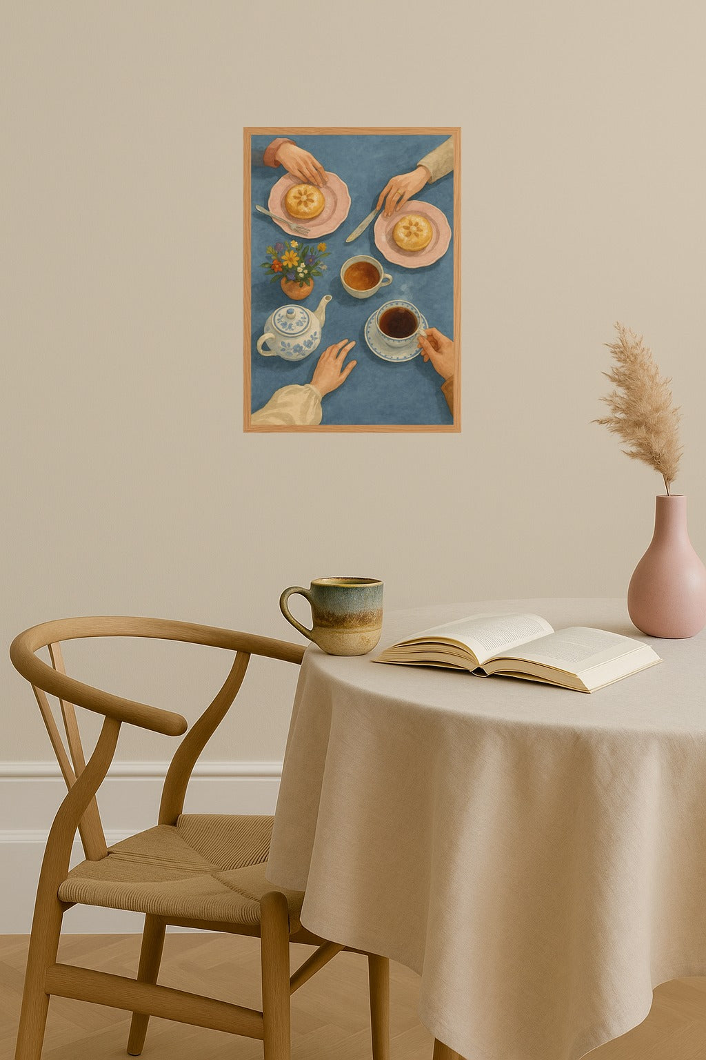 Poster mockup - Single poster in Nordic interior