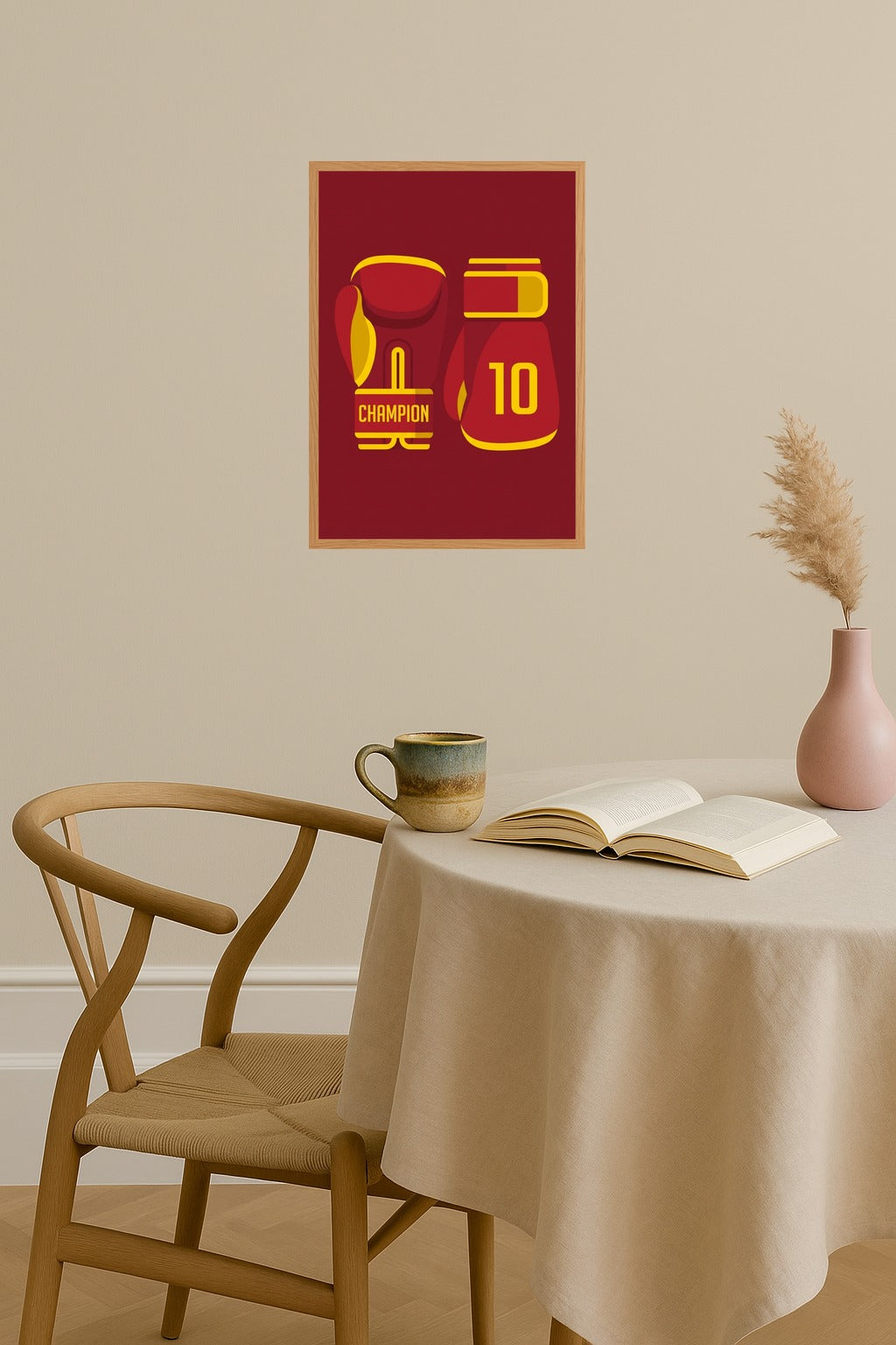 Poster mockup - Single poster in Nordic interior