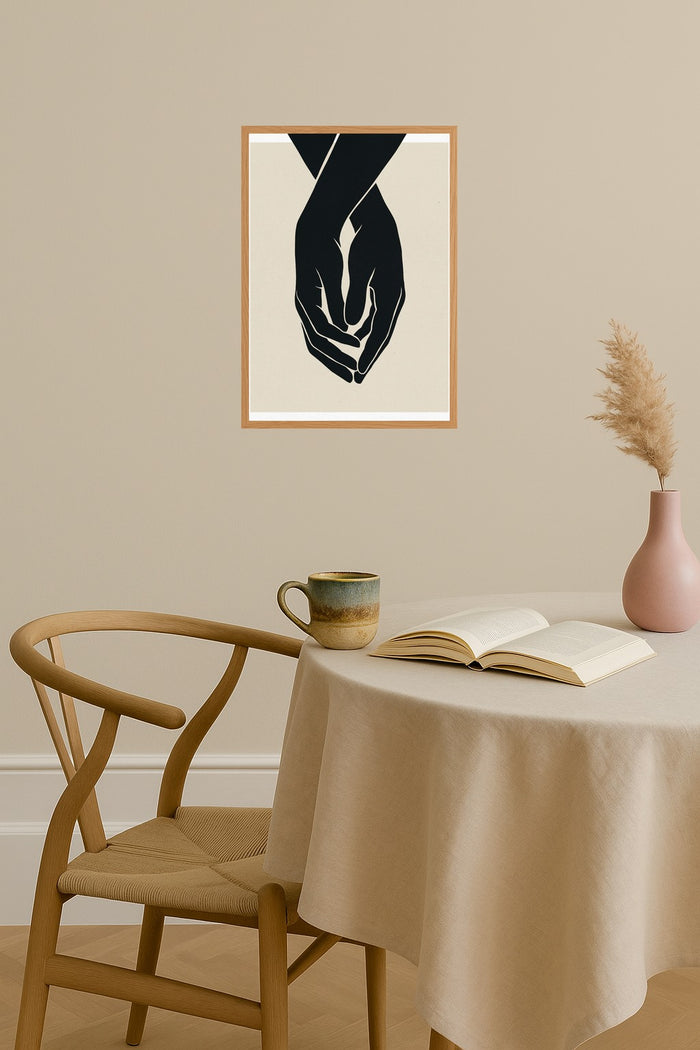 Poster mockup - Single poster in Nordic interior
