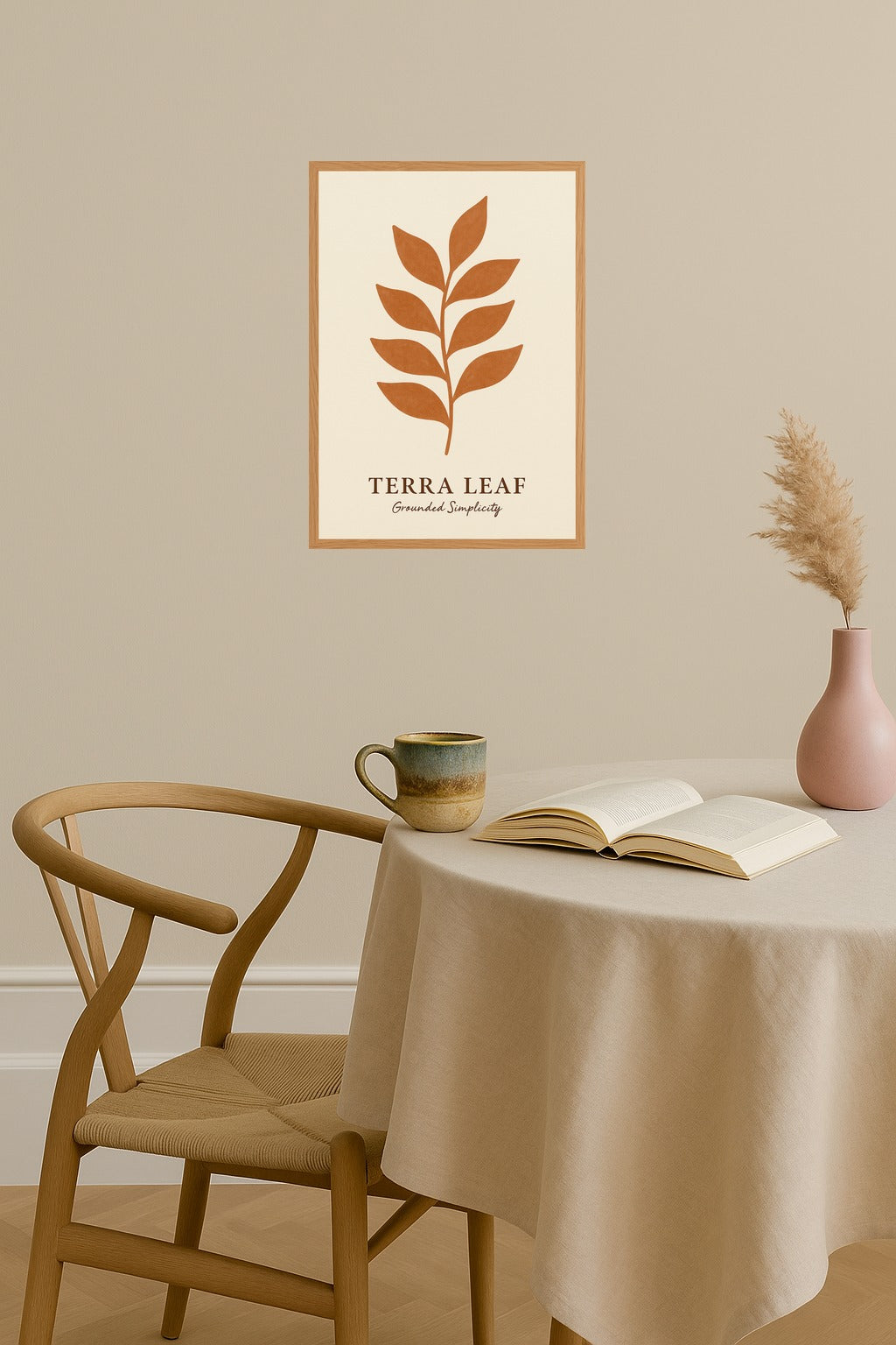 Poster mockup - Single poster in Nordic interior