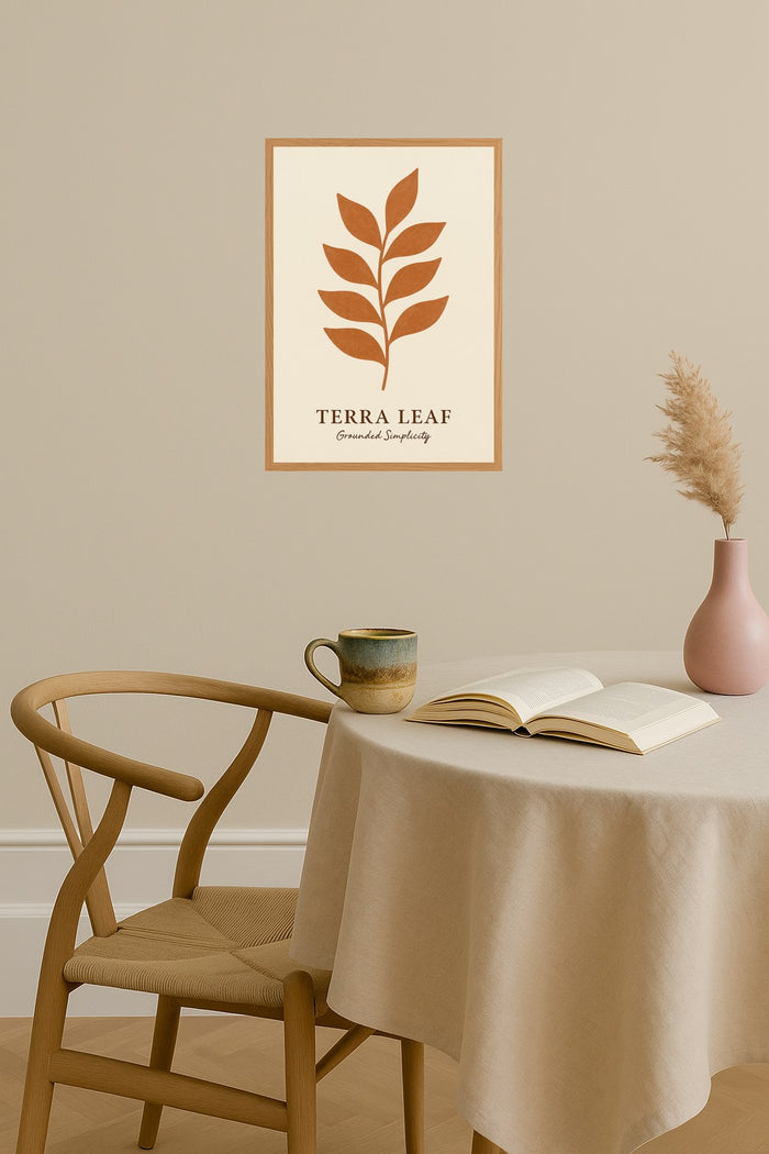 Poster mockup - Single poster in Nordic interior