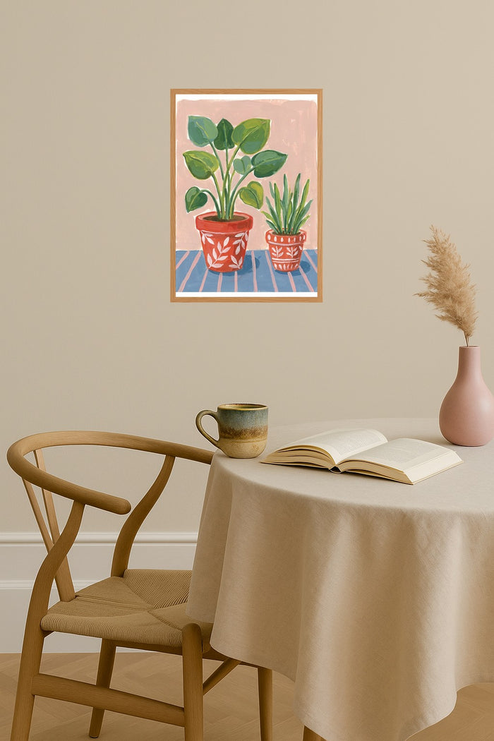 Poster mockup - Single poster in Nordic interior