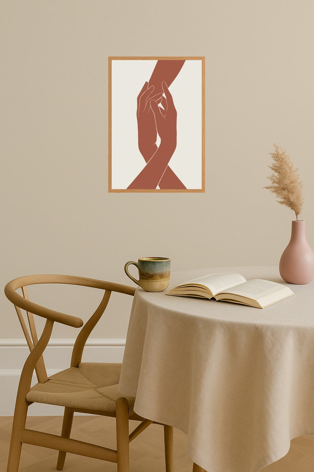 Poster mockup - Single poster in Nordic interior