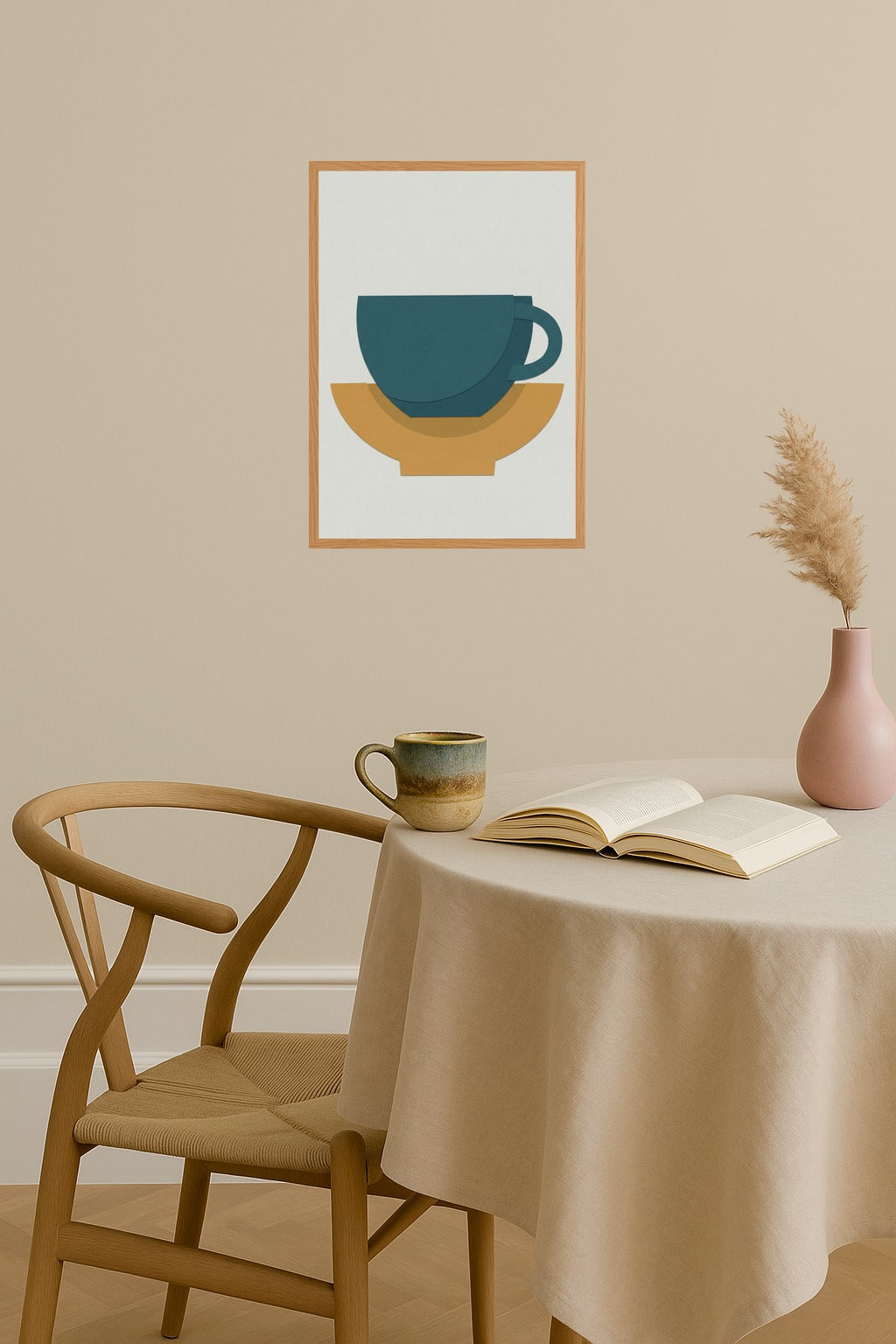 Poster mockup - Single poster in Nordic interior