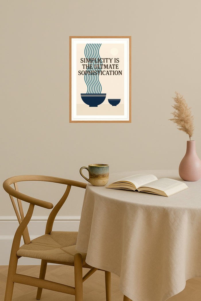 Poster mockup - Single poster in Nordic interior