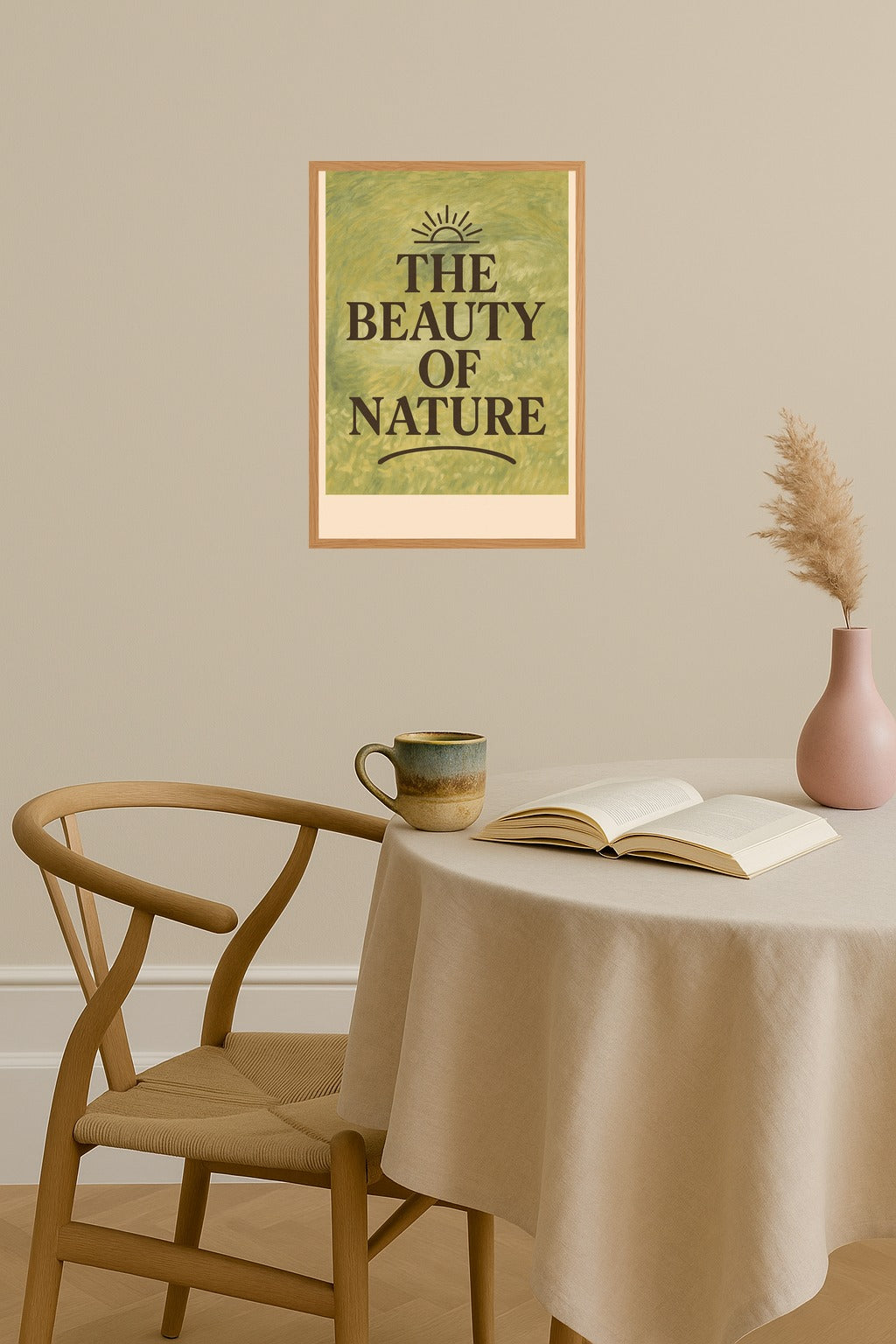 Poster mockup - Single poster in Nordic interior