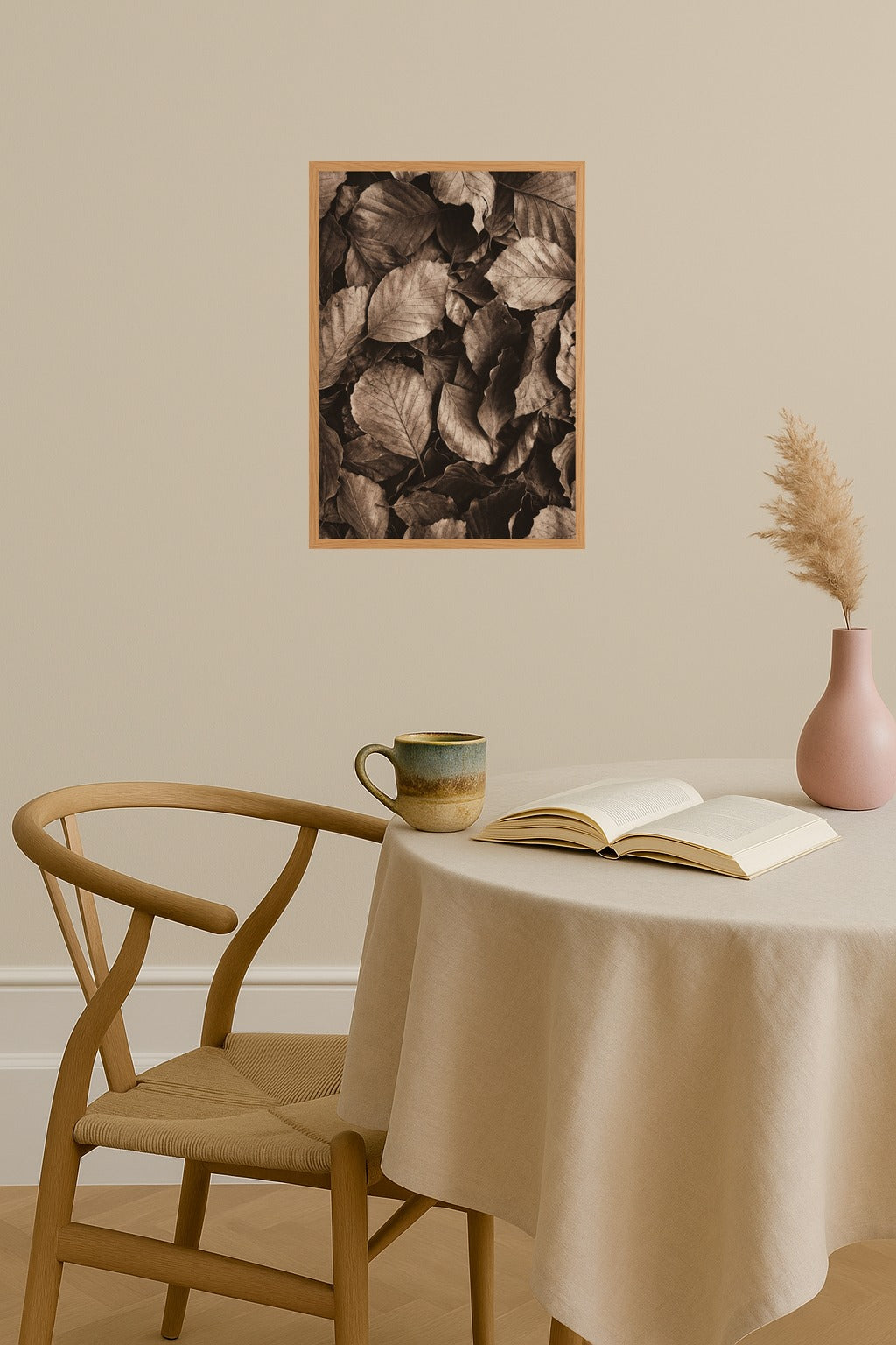 Poster mockup - Single poster in Nordic interior