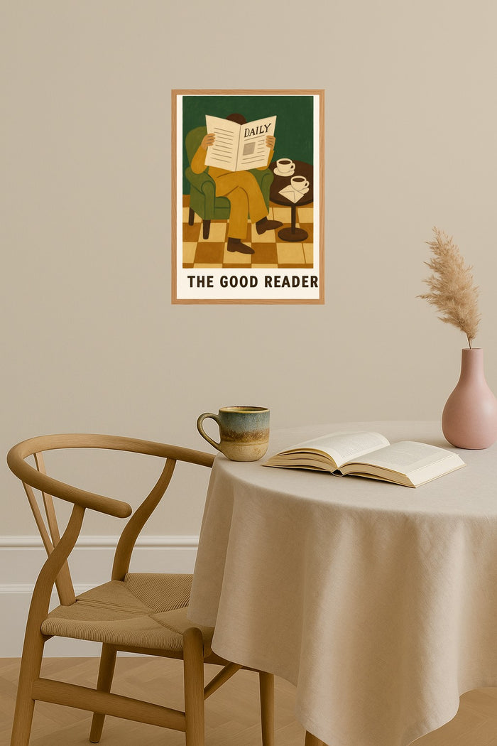 Poster mockup - Single poster in Nordic interior