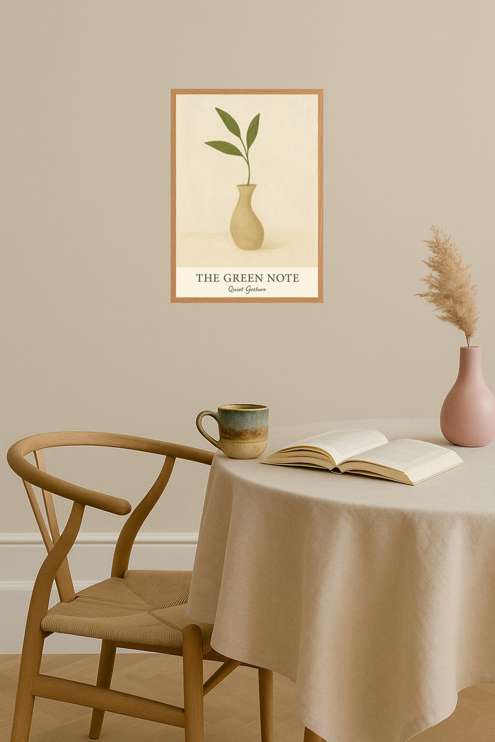 Poster mockup - Single poster in Nordic interior