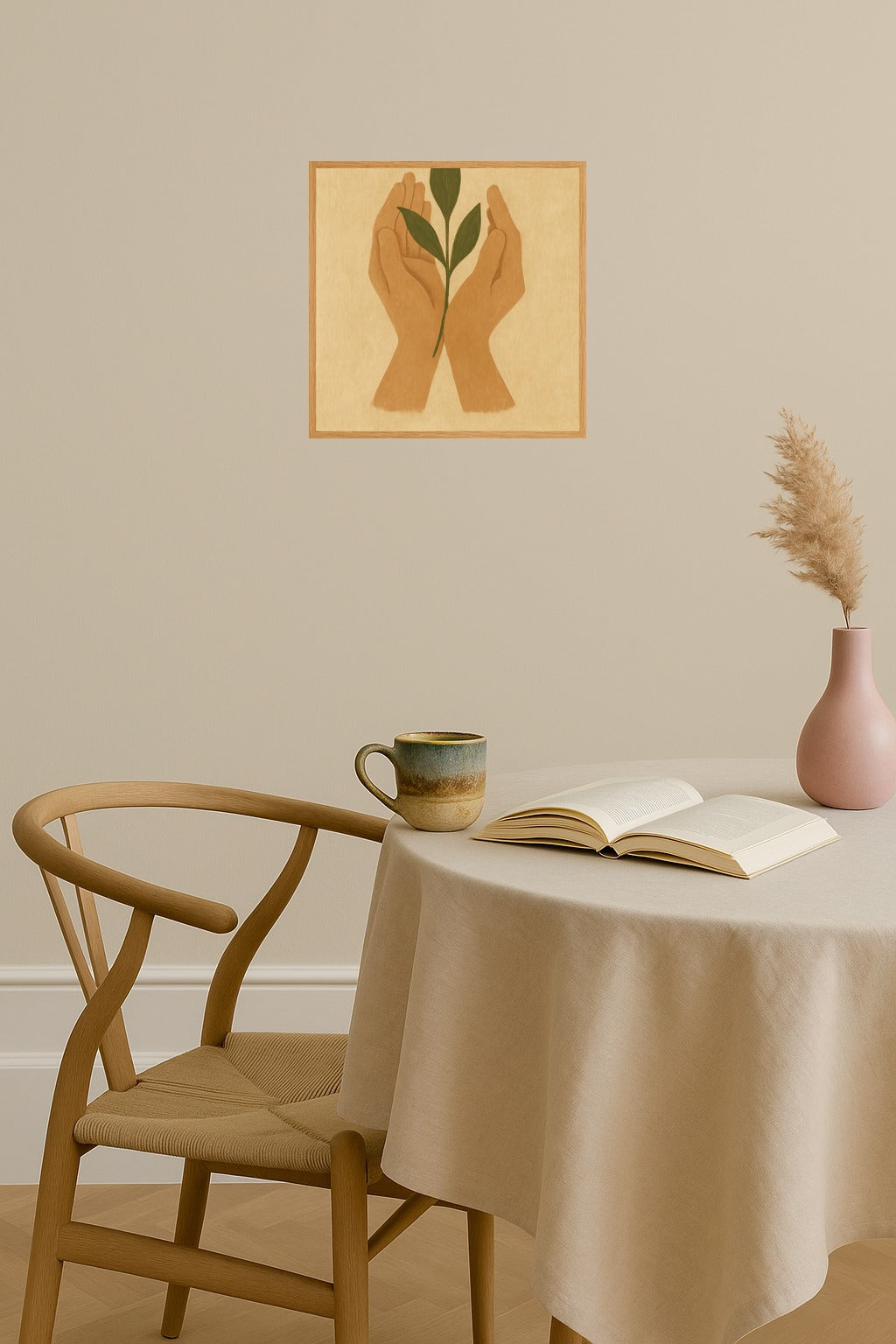 Poster mockup - Single poster in Nordic interior