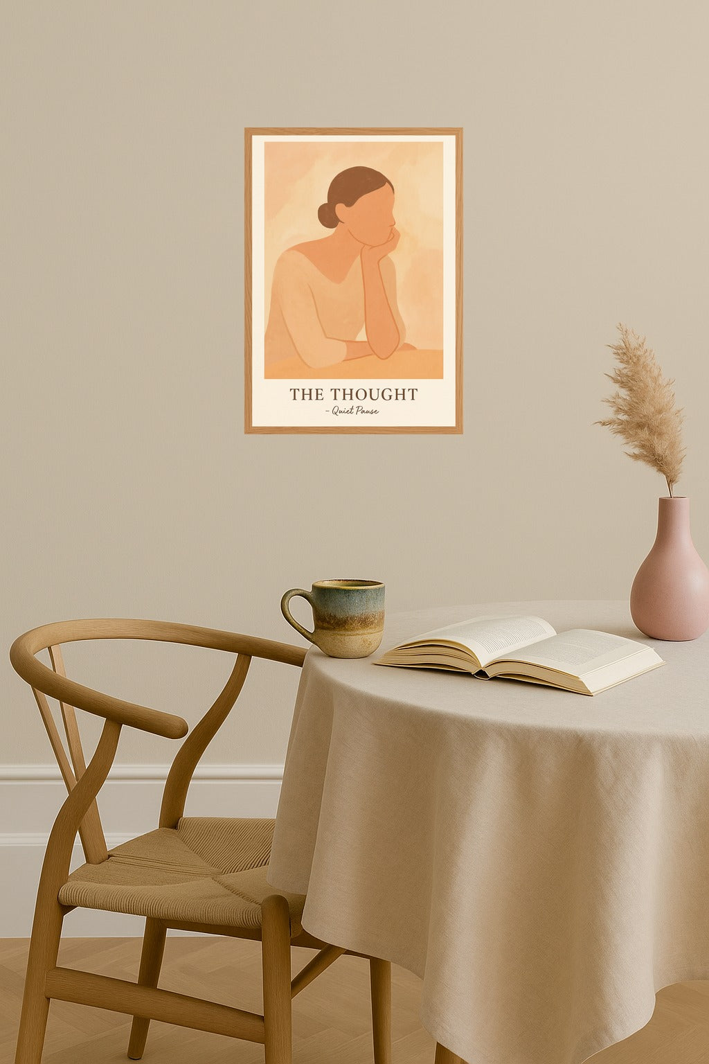 Poster mockup - Single poster in Nordic interior