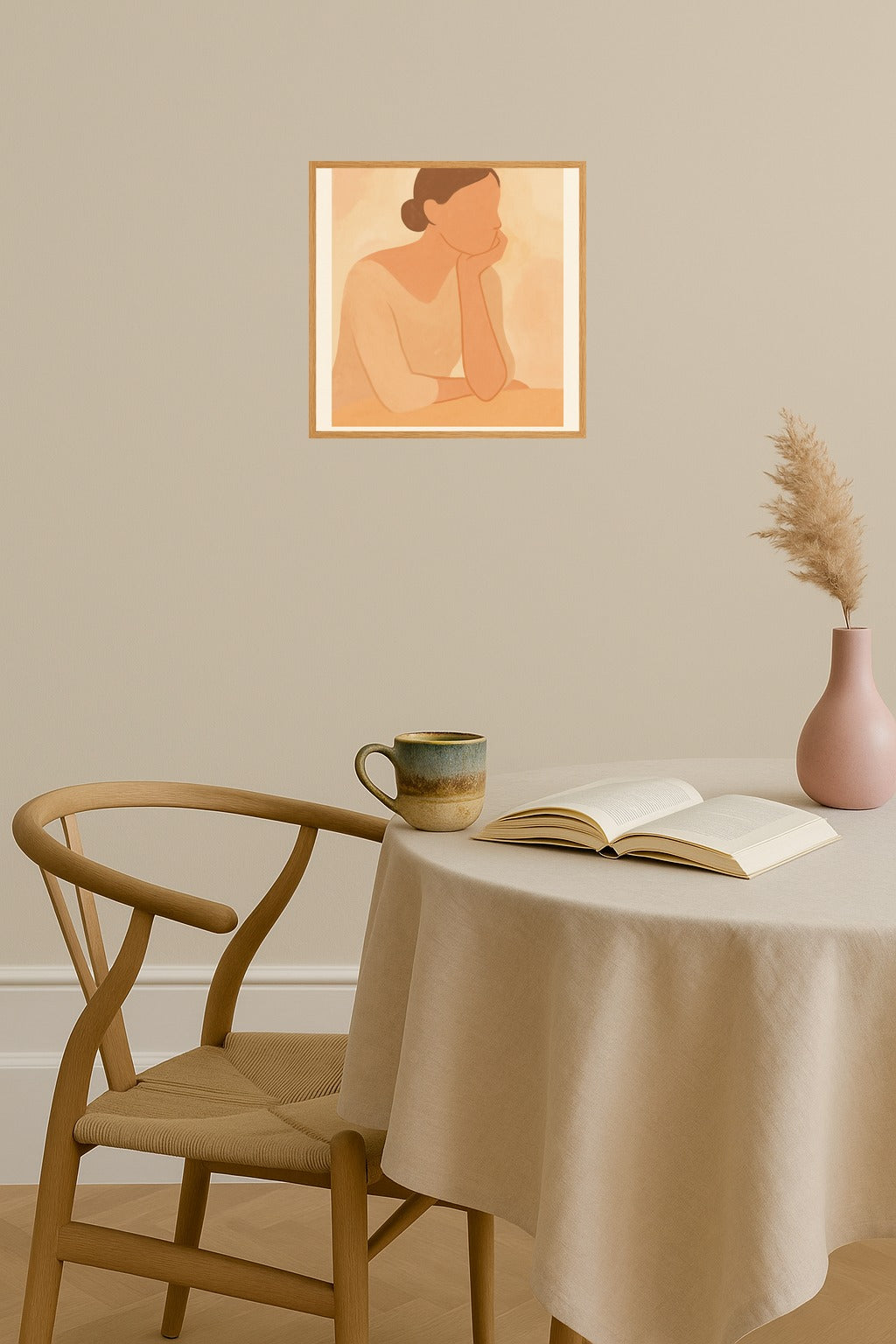 Poster mockup - Single poster in Nordic interior