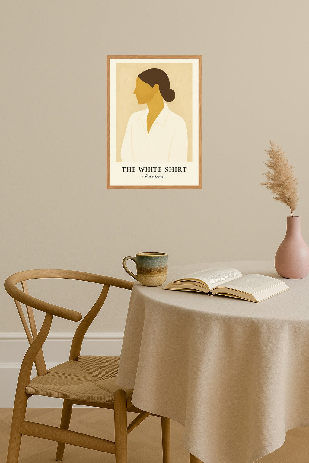 Poster mockup - Single poster in Nordic interior