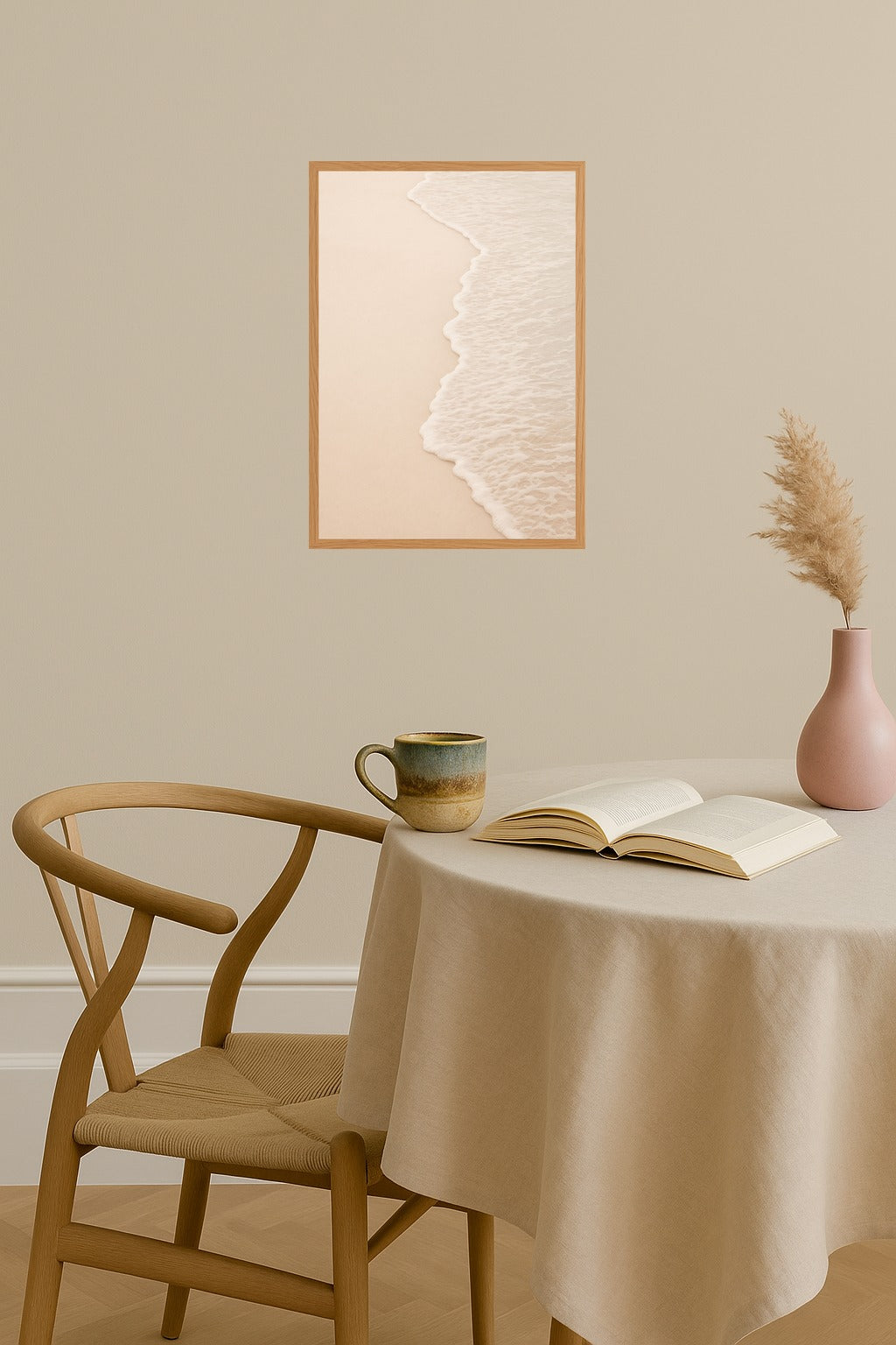 Poster mockup - Single poster in Nordic interior