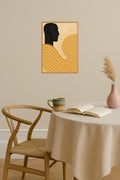 Poster mockup - Single poster in Nordic interior